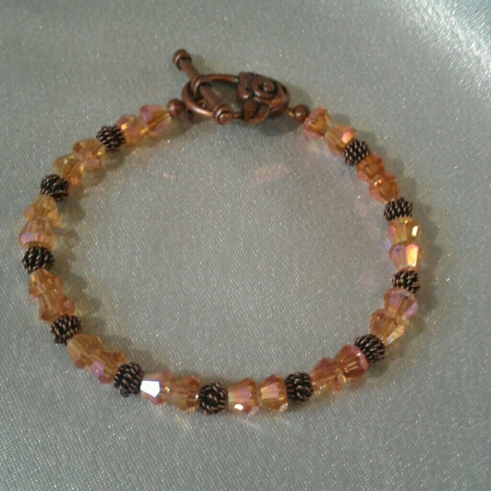 Beautiful one of a kind swarvoski bracelet.